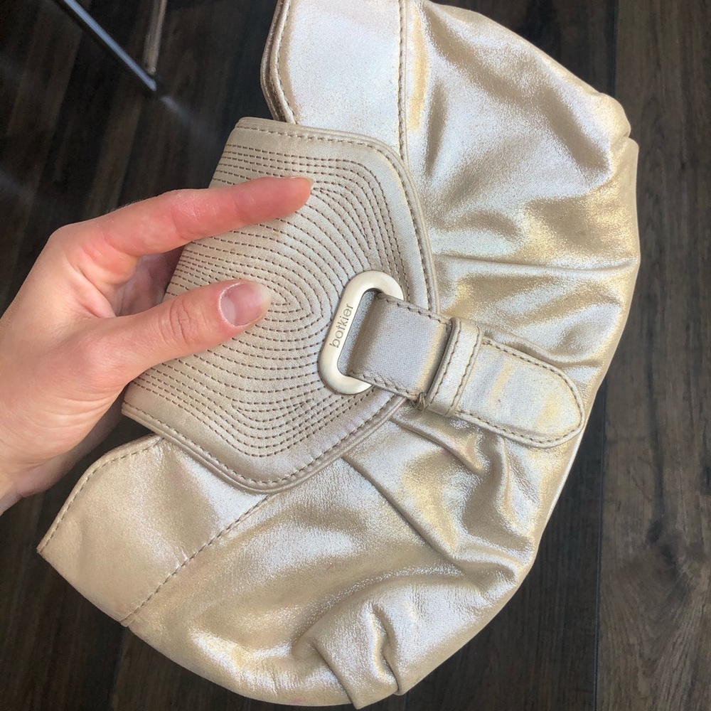 Botkier gold/champagne clutch purse